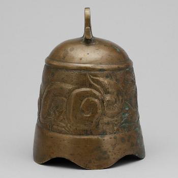 KLOCKA, mässing, Tibet, modern tillverkning.