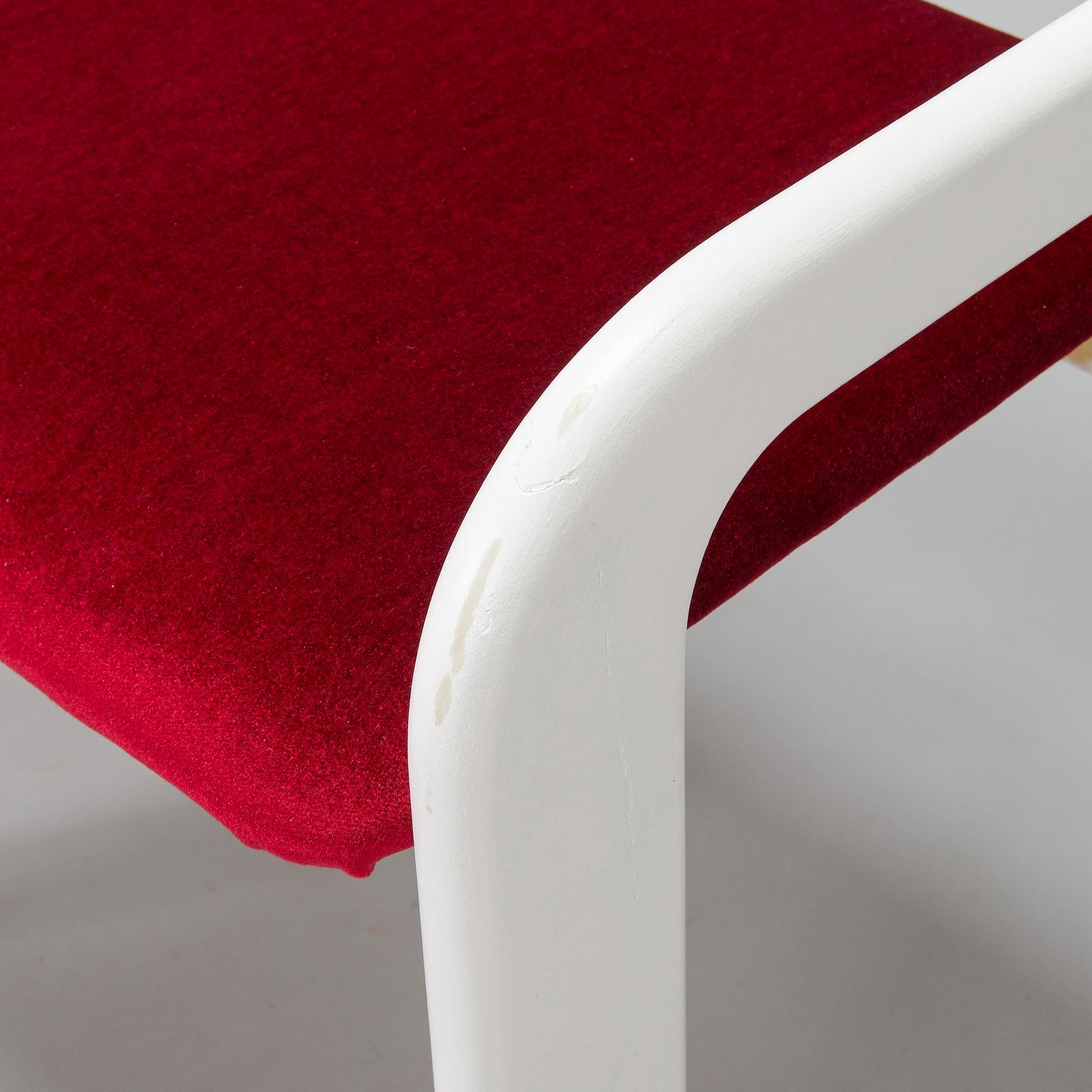 Eero Aarnio, stolar, 4 st, "Flamingo", Asko, 1970-tal.