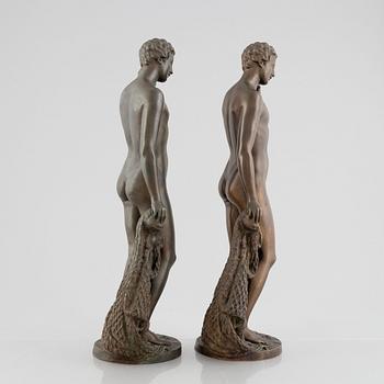 Hiram Powers, after, a pair of "Fisher Boy".