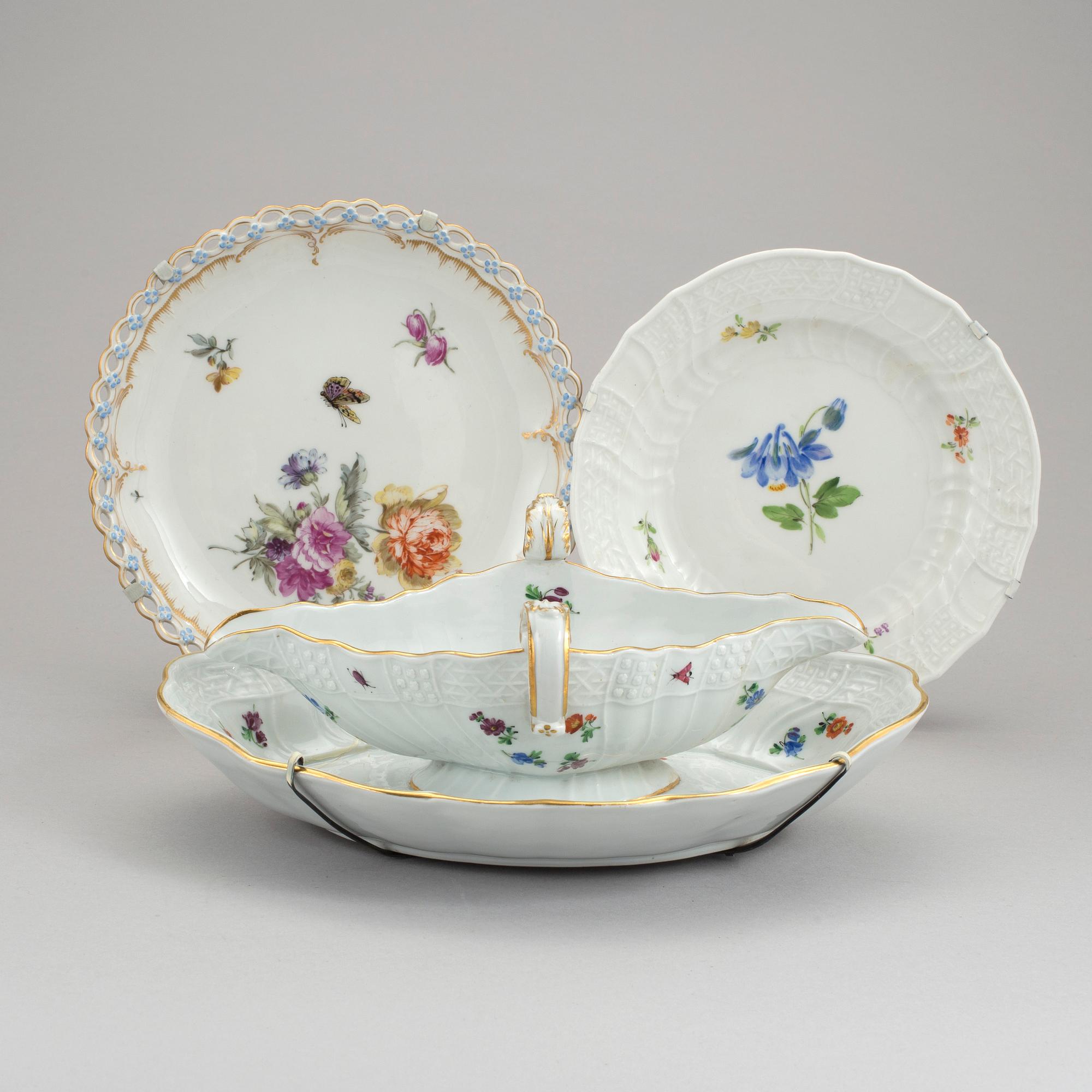 A lot of porcelain from Meissen, Sevres, Royal Copenhagen & KPM Berlin, 18th to 20th century.