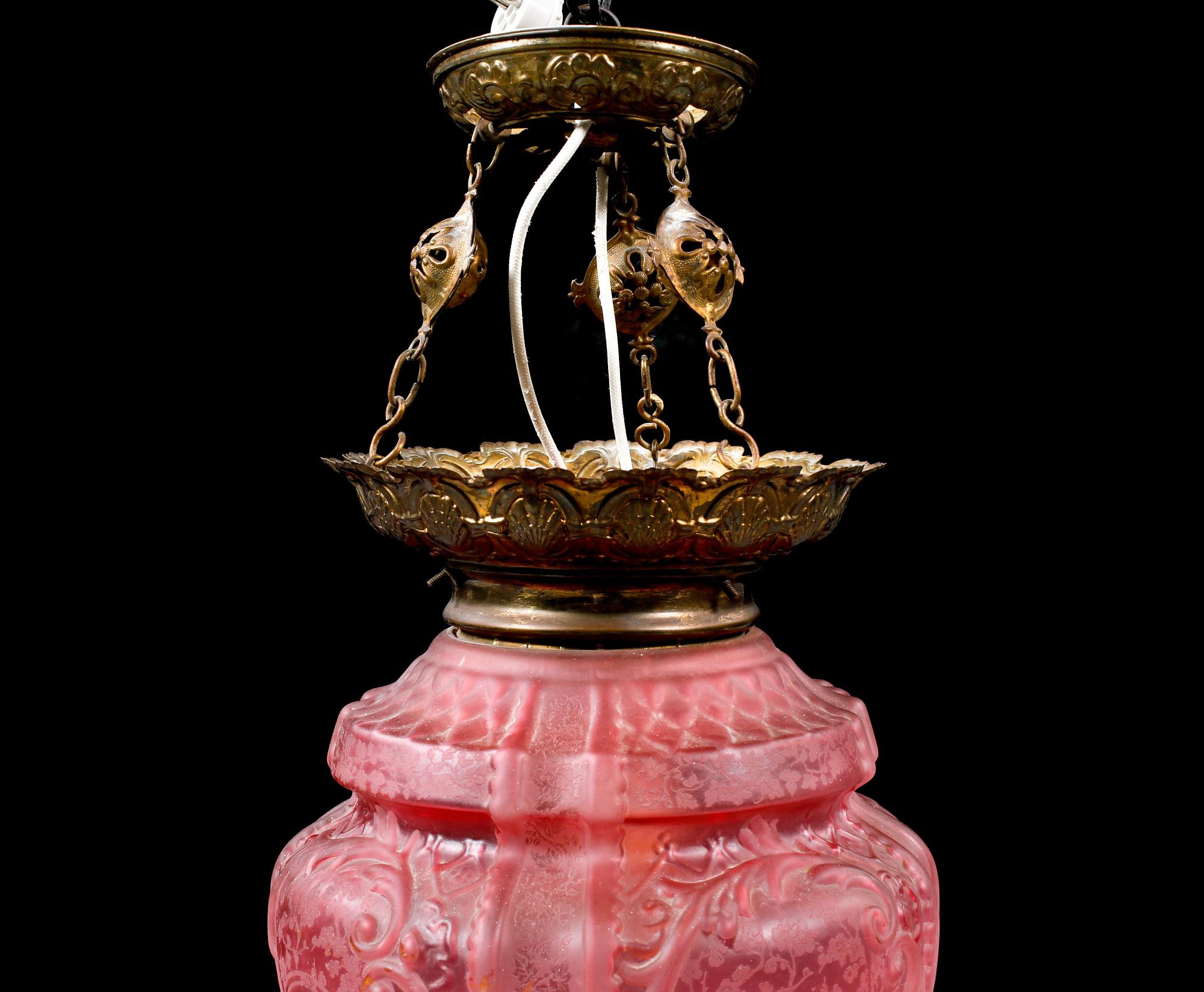 MÅNSKENSAMPEL, 1800-talets slut. Höjd ca 60 cm.