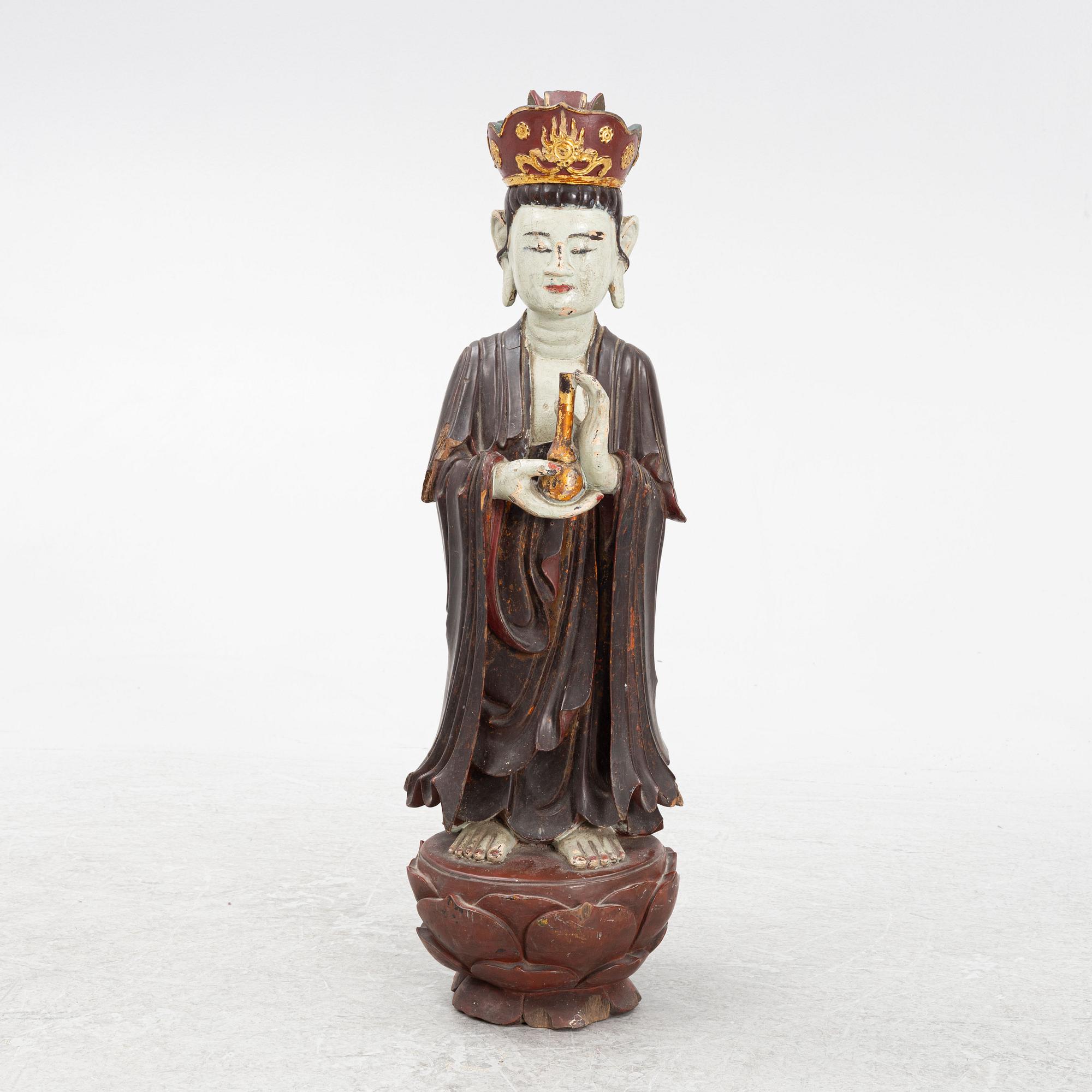 A wooden sculpture, southest Asia, 20th century.