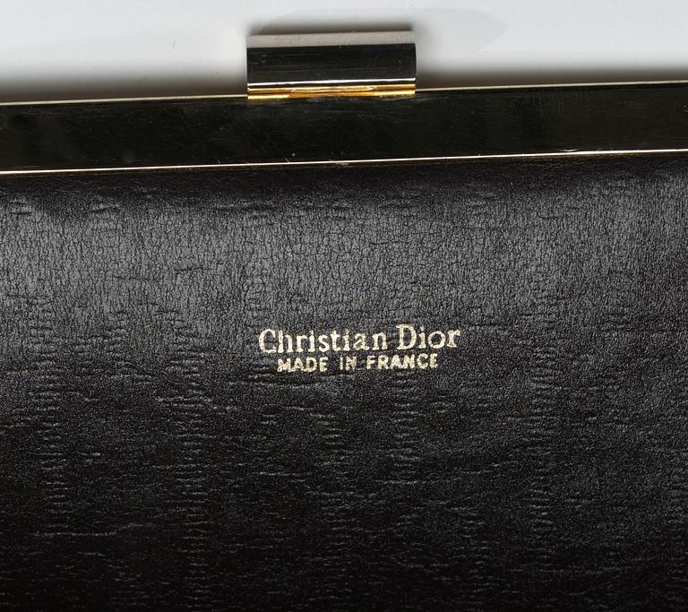 A Christian Dior clutch bag.
