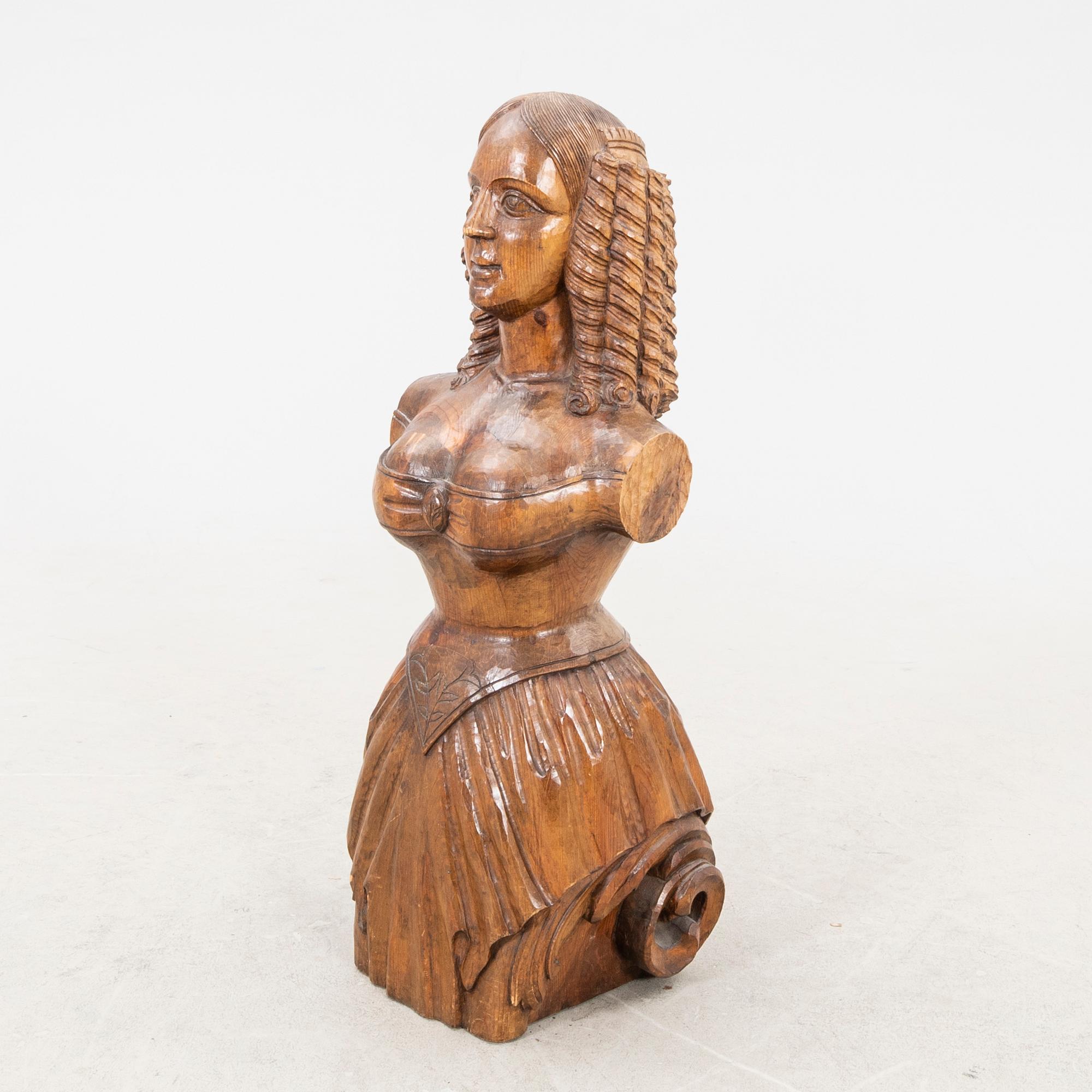 A 20th century figurhead copy of older model.