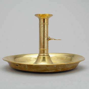 LJUSSTAKE, mässing, 1800-tal.