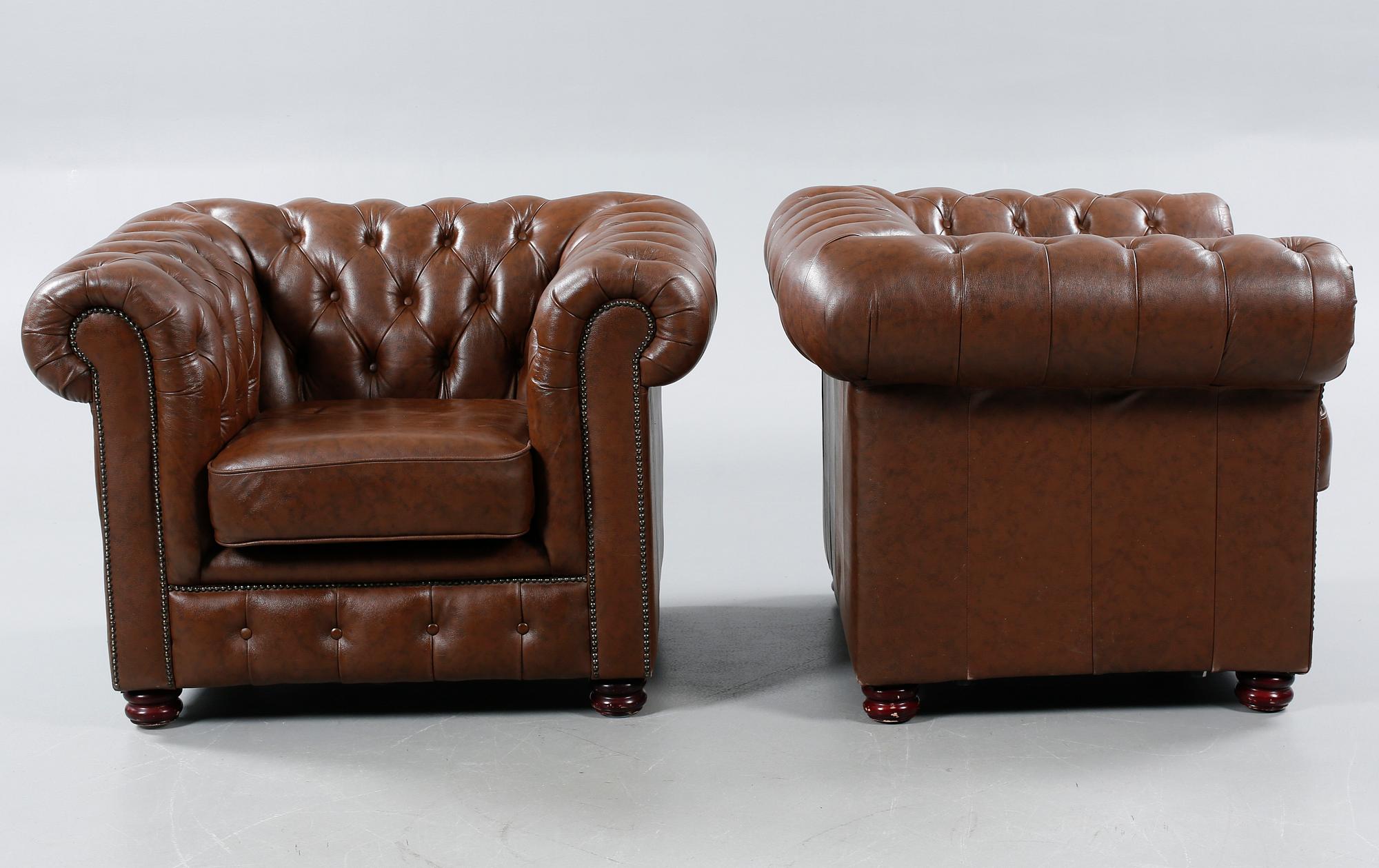 Two armchairs from the second half fo the 20th century.