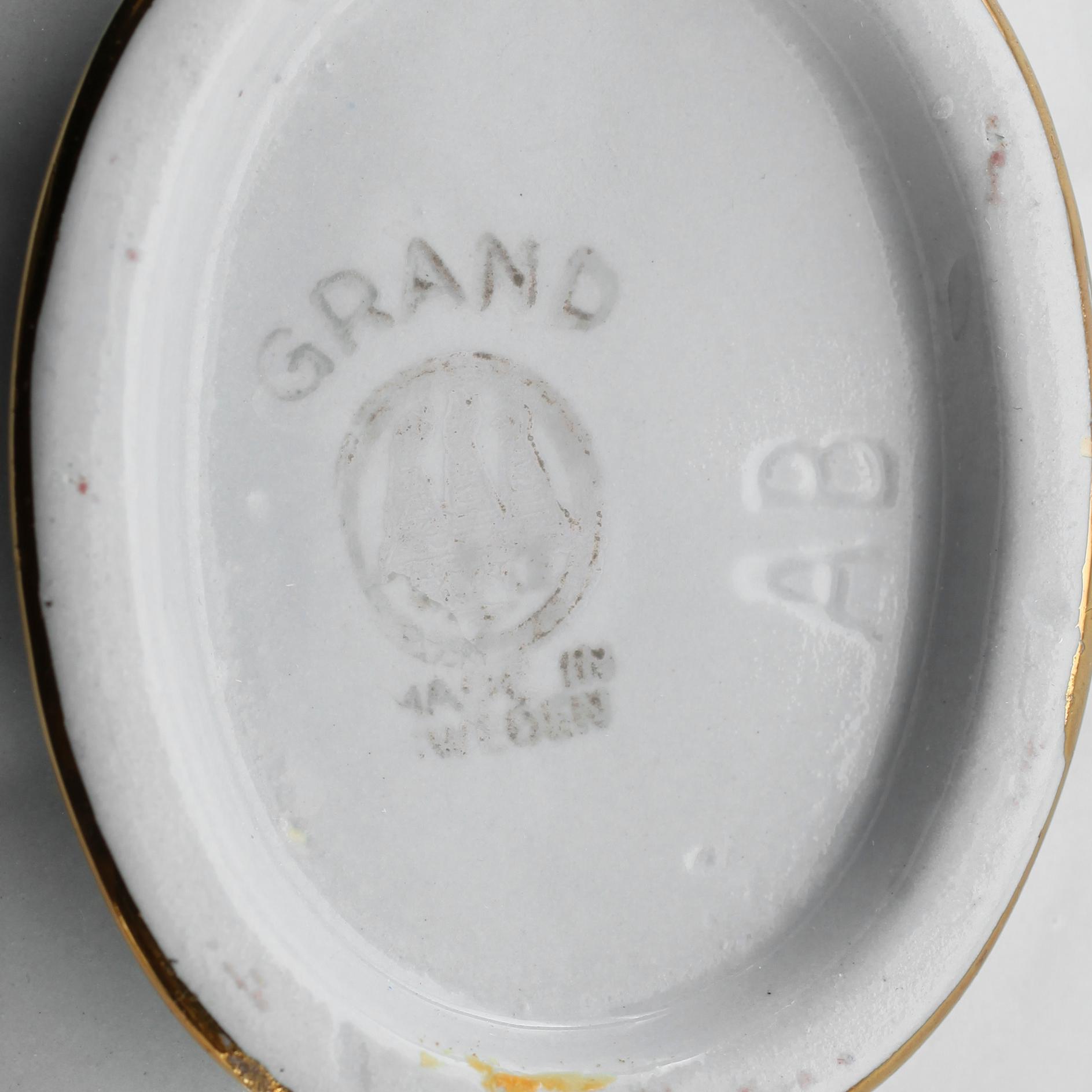 TESERVIS, 25 delar, flintgods, "Grand", Arthur Percy, Gefle. Modellen formgiven 1930.
