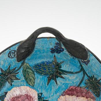Dorrit von Fieandt, A decorative ceramic bowl signed DF. Unique.