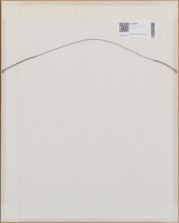 Anders Zorn, a signed etching from 1917.
