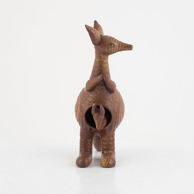 Lisa Larson, a figurine in two parts, Gustavsberg, 'Känguru', in production 1966-1979.