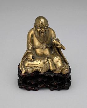 BUDDHA, mässing, Kina, sen Qing 1800/1900-tal.