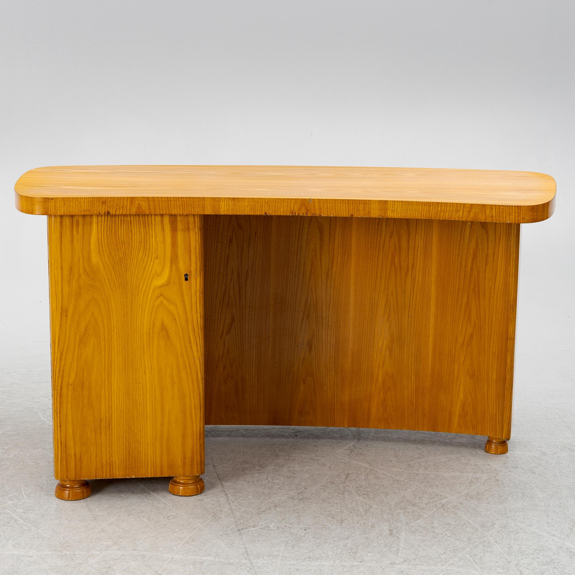 Skrivbord med bokhylla, Swedish Modern, 1940-tal.