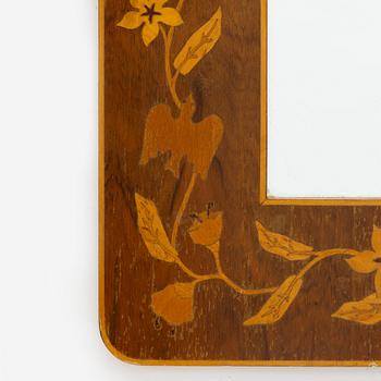 G. Gewall, a 'Doves' wall mirror, Bohus Intarsia, 1930s.