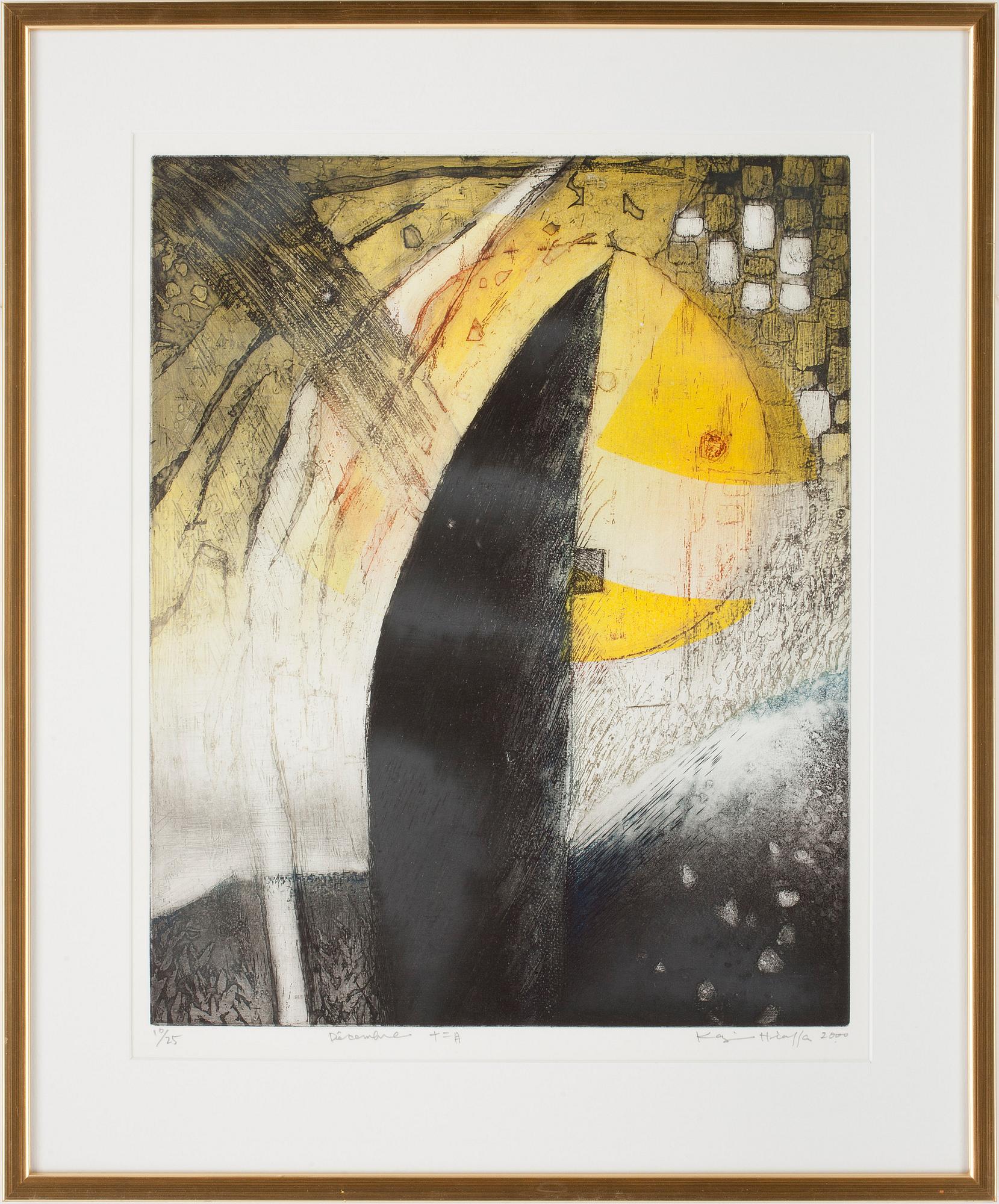 OKÄND KONSTNÄR, etsningar 6 st, Japan, otydl. signatur, numrerade.