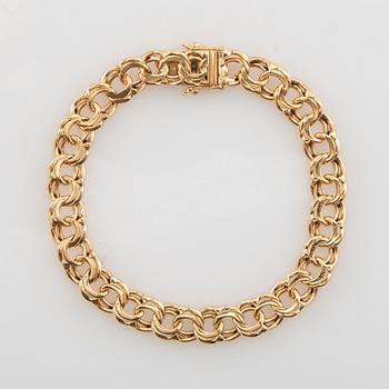 Bracelet Bismarck link in 18K gold.