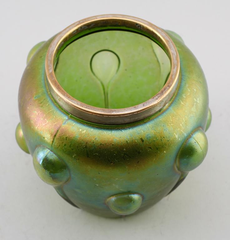 LOCKSKÅL, glas, omkring år 1900.