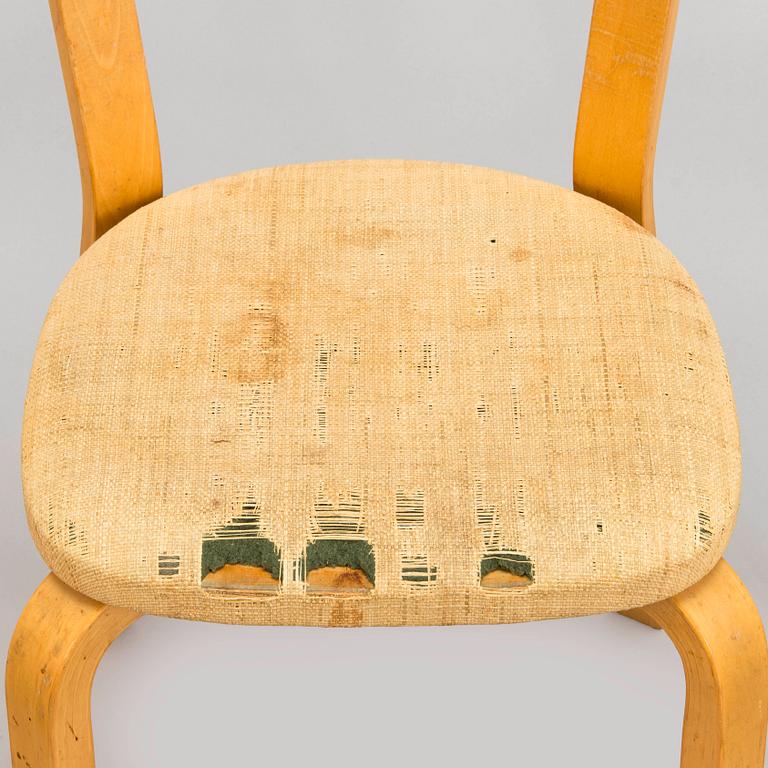 Alvar Aalto, A set of five late 20th century '69' chairs, for Artek, Finland.