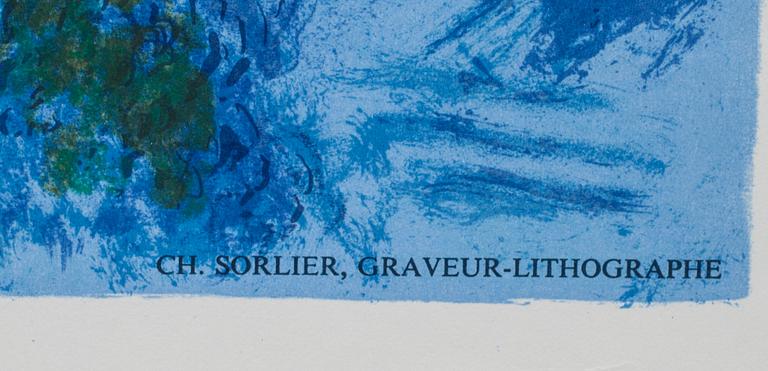 MARC CHAGALL, affisch, Sorlier, Paris 1977.