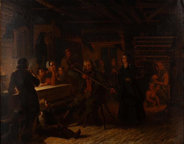 Robert Wilhelm Ekman,  "Pistol berättar i stugan" Ur Runebergs "Julkvällen".