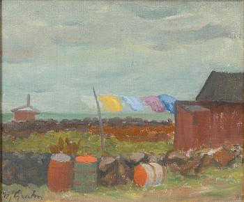 Hjalmar Grahn, "Tvätt på tork, Öland".