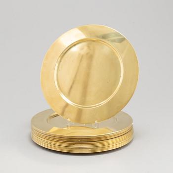 KUVERTTALLRIKAR 18 st, mässing, Stelton, Danmark, 1900-talets andra hälft.