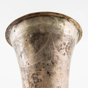 Conrad Gadd pokal/bägare silver delvis förgylld Kristianstad 1749.