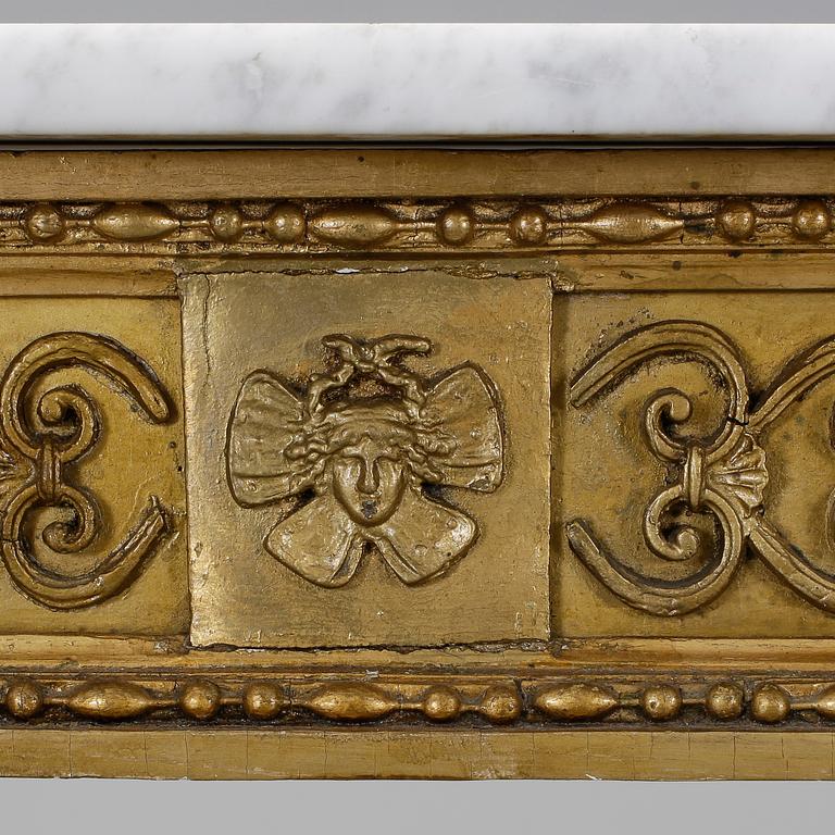 KONSOLBORD, gustavianskt, sent 1700-tal.