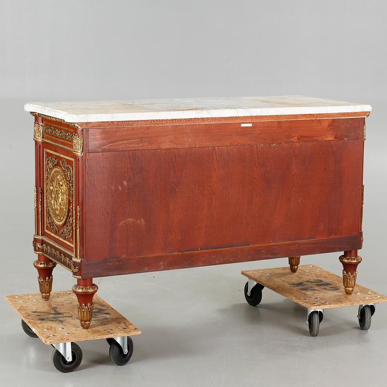 A Louis XVI style chest of drawers, second half of the 20th century.