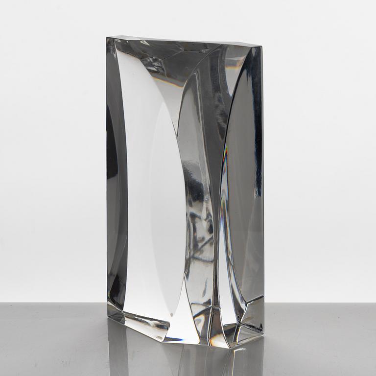 Sven Palmqvist, sculpture, glass, Orrefors.