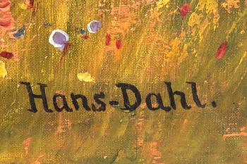 Hans Dahl, olja på duk signerad.