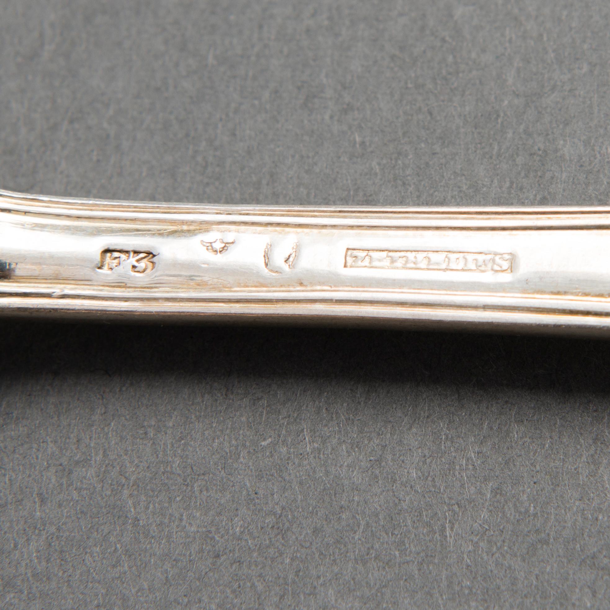 HAARUKOITA, 24+12 kpl, hopeaa, ruotsalaiset leimat, pääosin 1800-luku ja 1930.