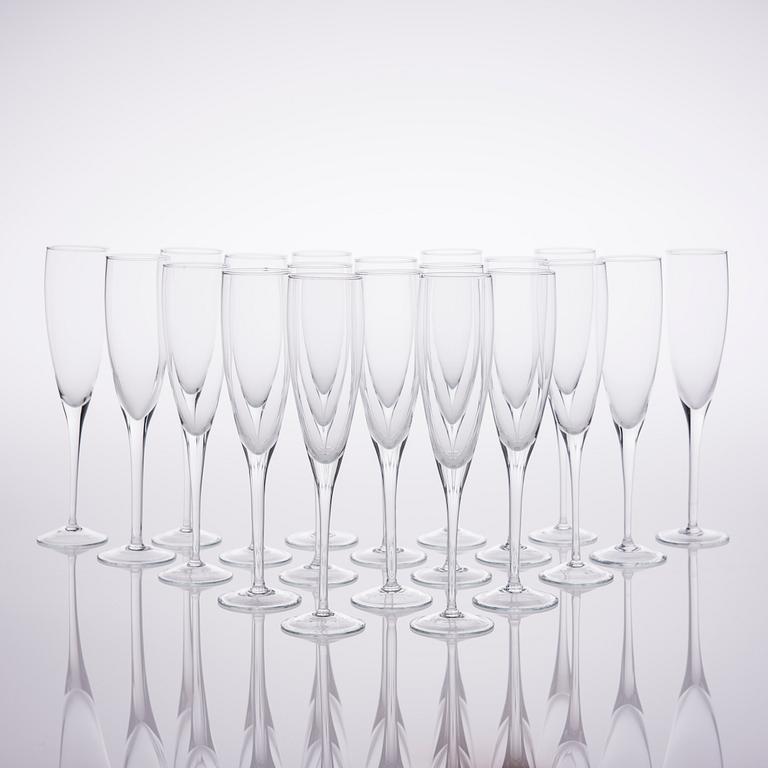 CHAMPAGNEGLAS, 20 st, 1900-talets slut.