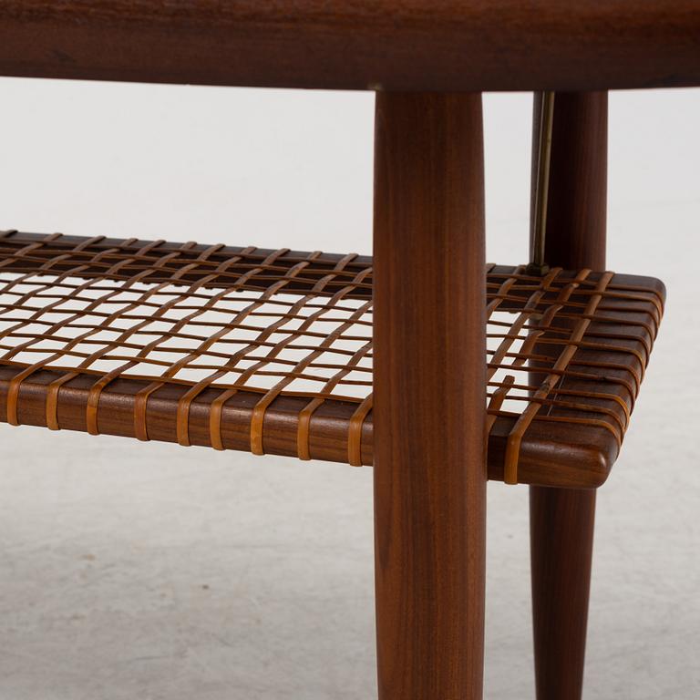 A teak and rattan coffee table model 'Aarup', IKEA, designed in 1959.