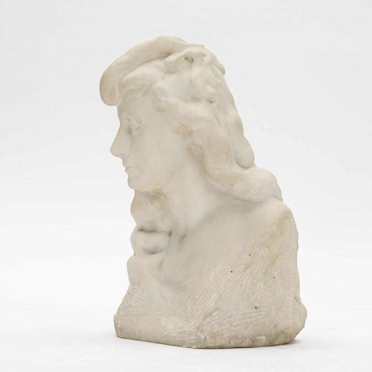 Arnséne Matton, a marble sculpture, signed.