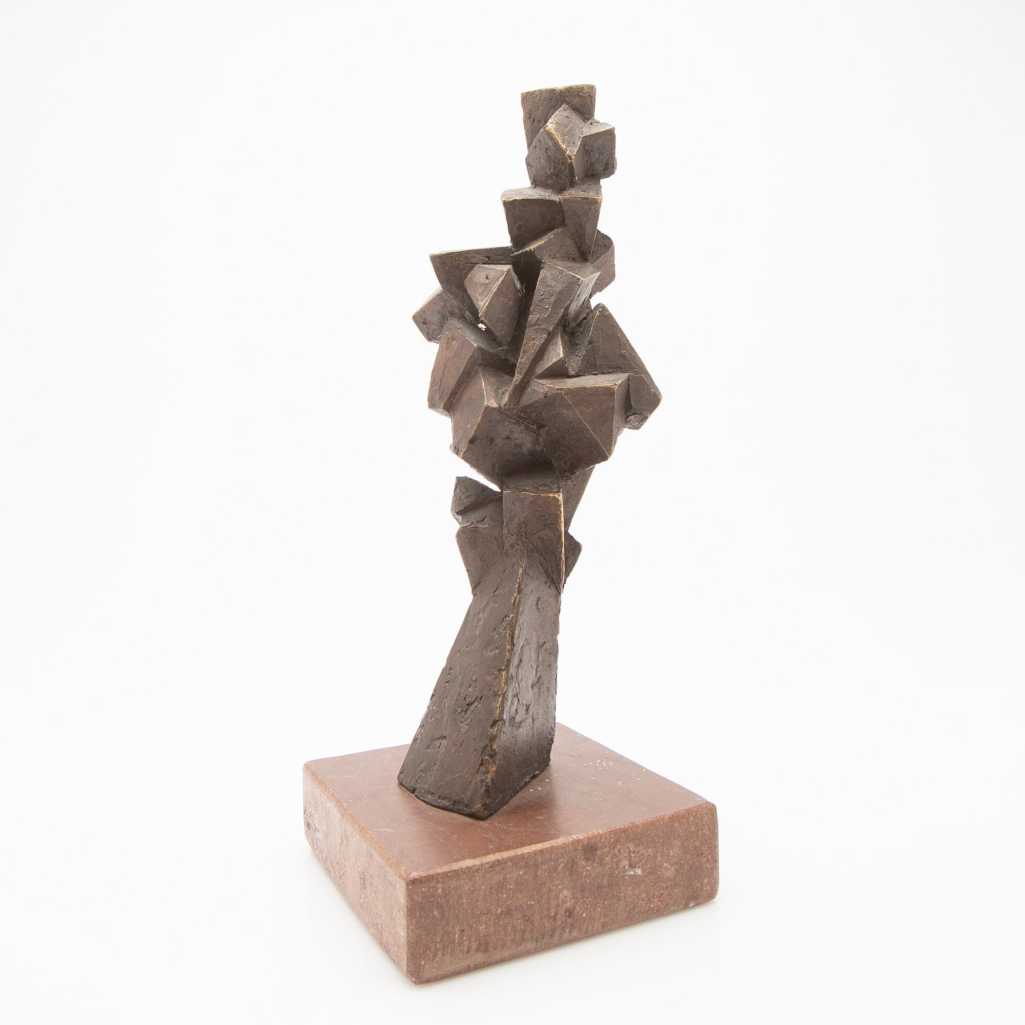 Wolfram Beck, skulptur, brons.