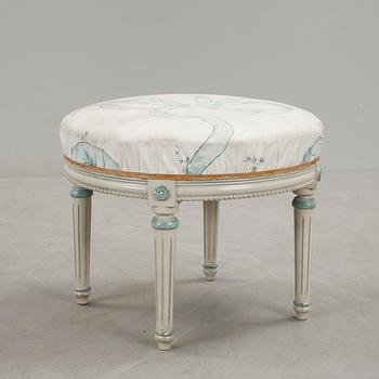 TABURETT, gustaviansk stil, 1900-tal.