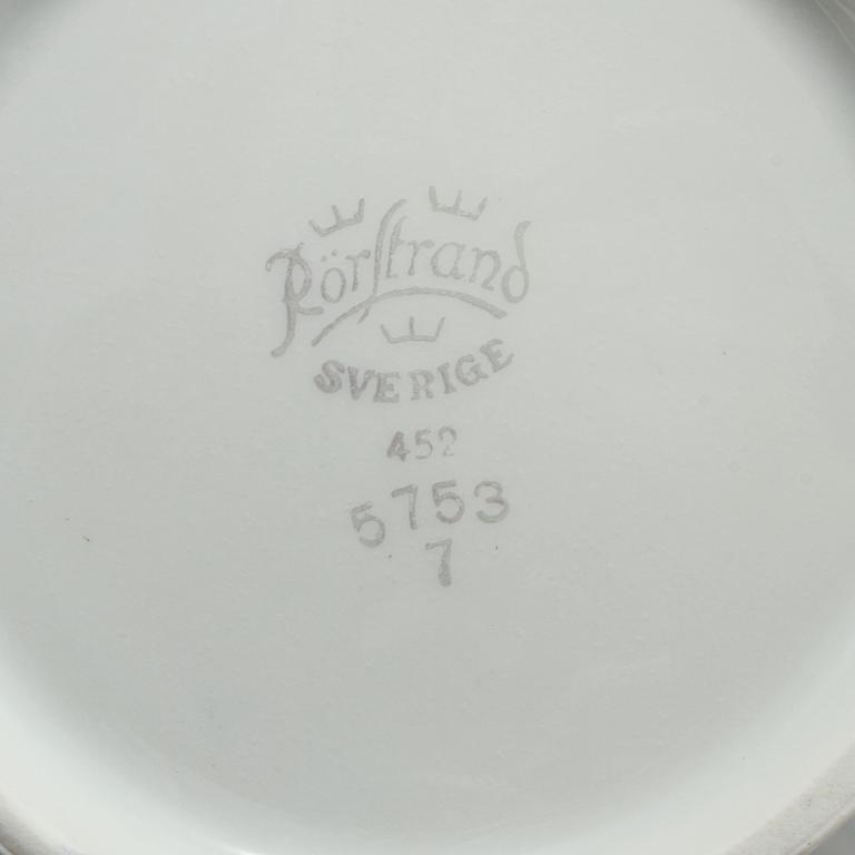 SERVISDELAR, 45 delar, porslin, "Swedish grace", Louise Adelborg, Rörstrand, 1900-talets mitt.