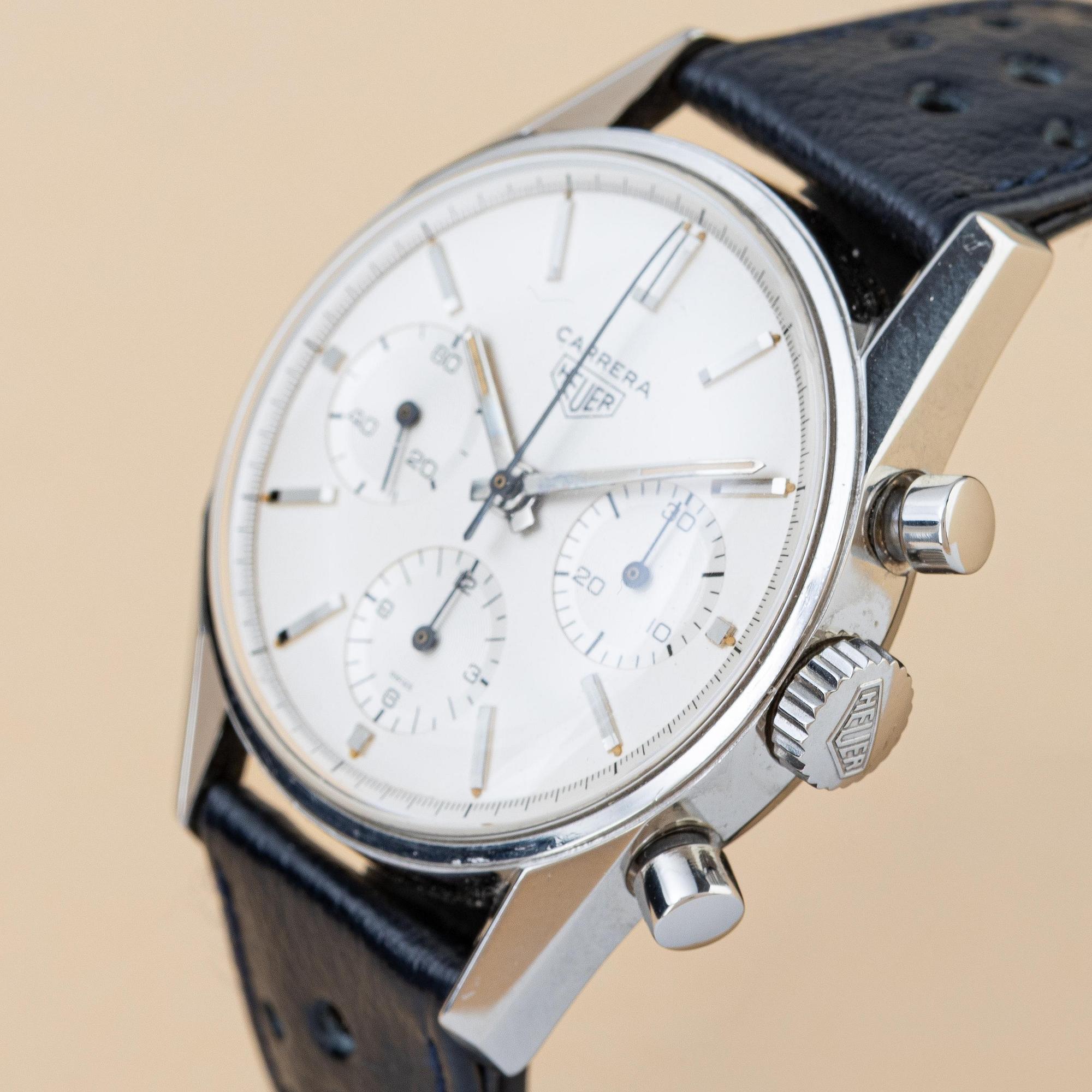 Heuer, Carrera, "Eggshell 1st Execution", ca 1963.
