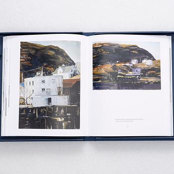 Lars Lerin, "Mellan husen-bilder från Lofoten", bibliophile edition with a colour lithograph "Tre Måsar".