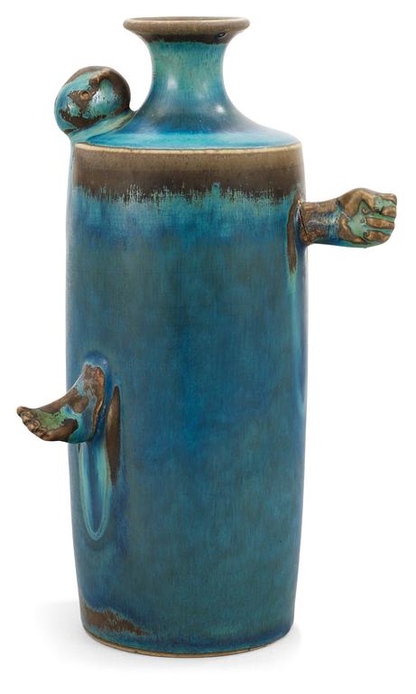 A Stig Lindberg stoneware vase, Gustavsberg Studio, 1958-59, Hommage à Carl-Axel Acking.