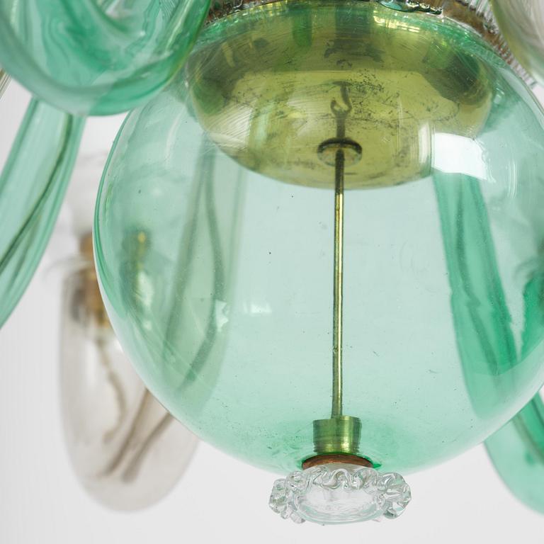 Gio Ponti, ljuskrona, Venini, Murano, Italien, 1945-50.