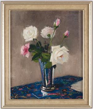 Olle Hjortzberg, Stilleben med rosor.