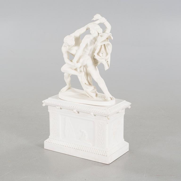 A porcelain sculpture after JOHAN PETER MOLIN by Gustavsberg dated 1913.