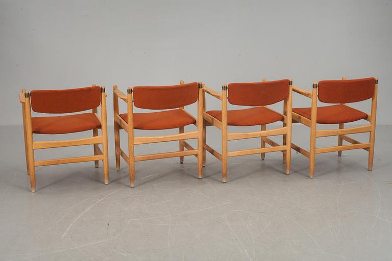 KARMSTOLAR, 4 st, Börge Mogensen, Karl Andersson & Söner, 1900-talets senare del.