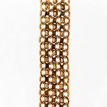 Armband 18K guld X-länk Stockholm 1962.