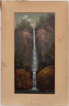 Eliza Rosanna Barchus, Waterfall by Multnomah Falls.