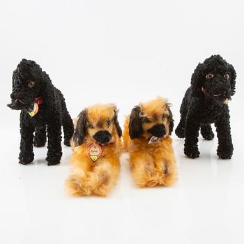 Toy animals, 4 pcs, Steiff, Germany, second half of the 20th century.