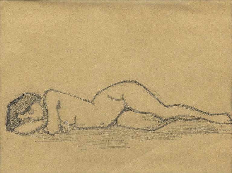 Ivan Aguéli, Reclining model.