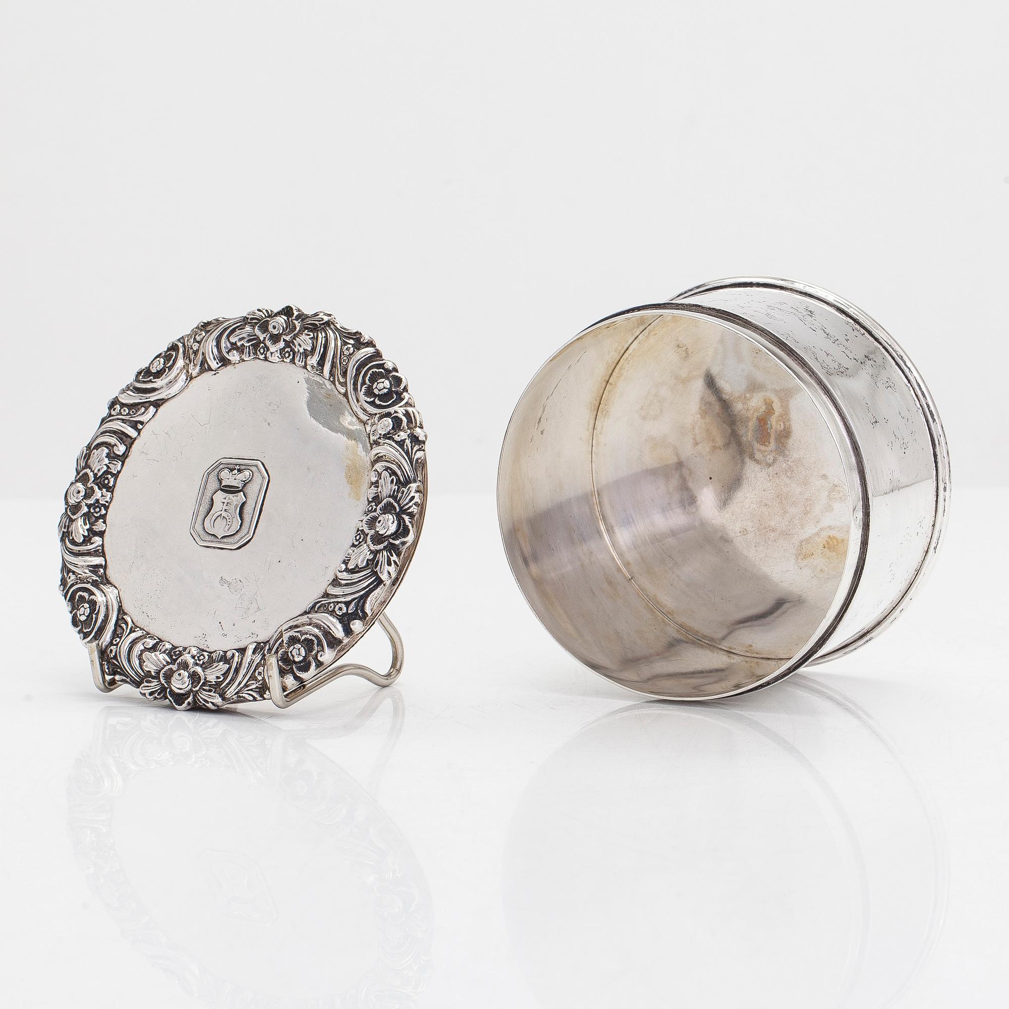 Skrin, silver, Wien 1837, mästarstämpel STM.