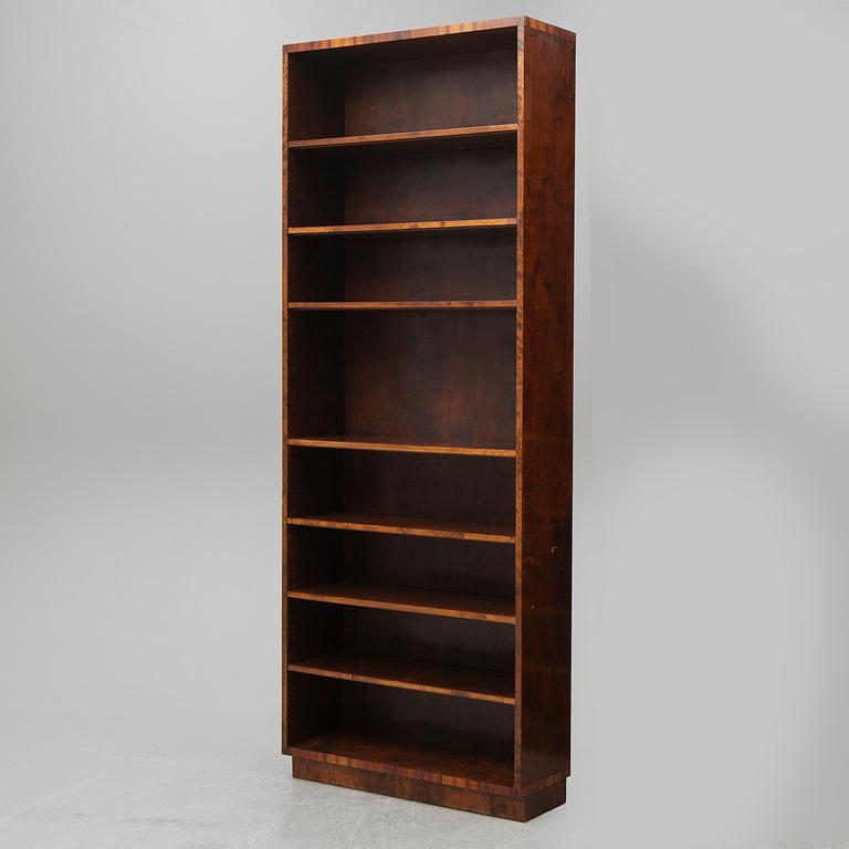 A  1930's stained birch bookshelf.